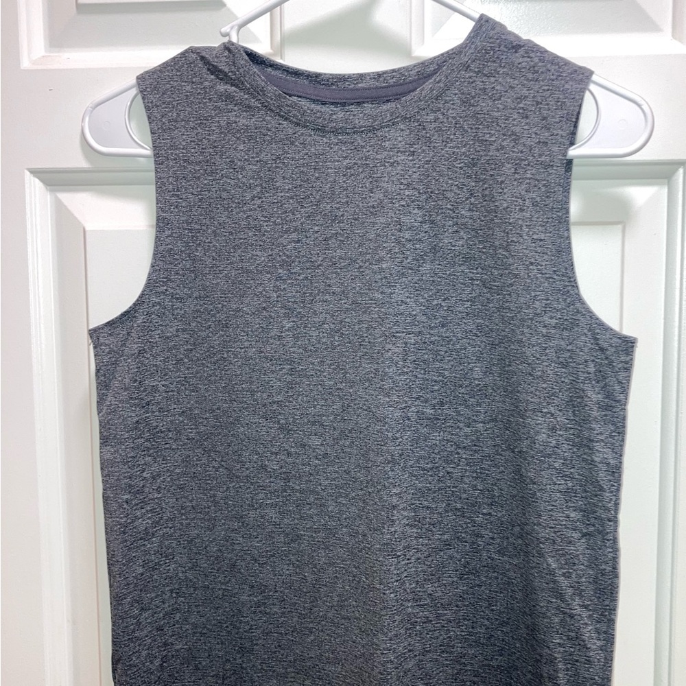 Boys' Athletic Sleeveless T-Shirt - All in Motion™ Heather Black Size Large New - Picture 2 of 4